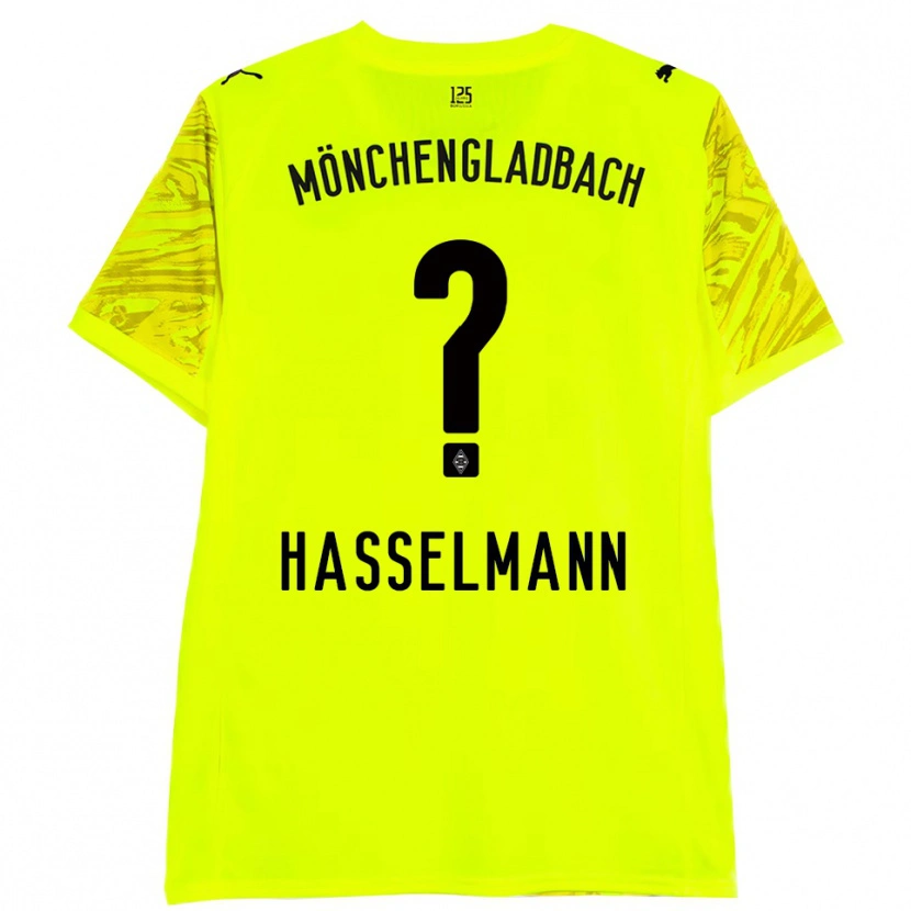 Danxen Kinder Nina Hasselmann #0 Trikot Gelb Schwarz Torwarttrikot 2025/26