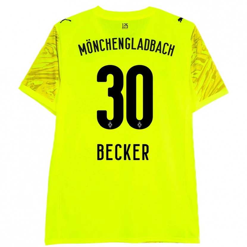 Danxen Kinder Benjamin Becker #30 Trikot Gelb Schwarz Torwarttrikot 2025/26