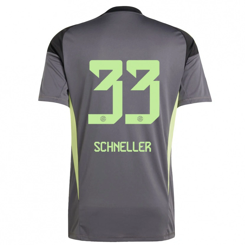 Danxen Kinder Lukas Schneller #33 Trikot Schwarz Grün Gelb Torwarttrikot 2025/26