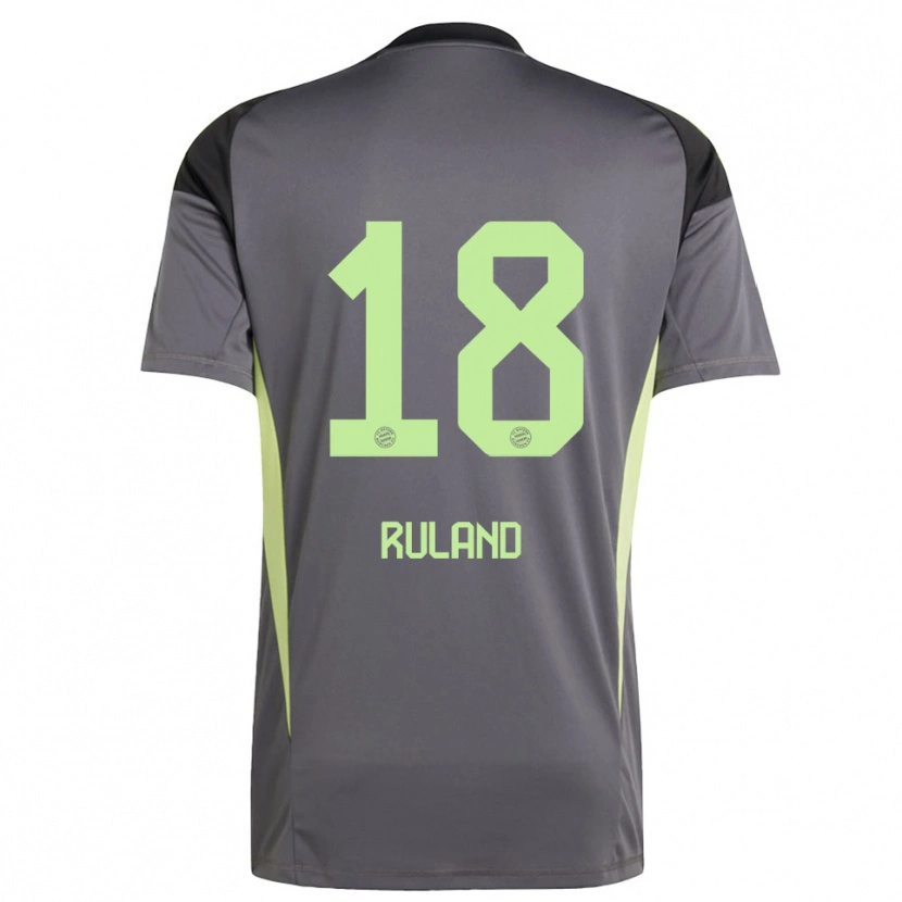Danxen Kinder Leonard Ruland #18 Trikot Schwarz Grün Gelb Torwarttrikot 2025/26