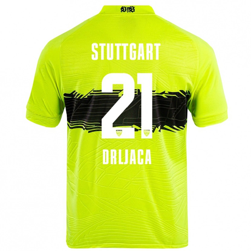 Danxen Kinder Stefan Drljaca #21 Trikot Grün Gelb Schwarz Torwarttrikot 2025/26