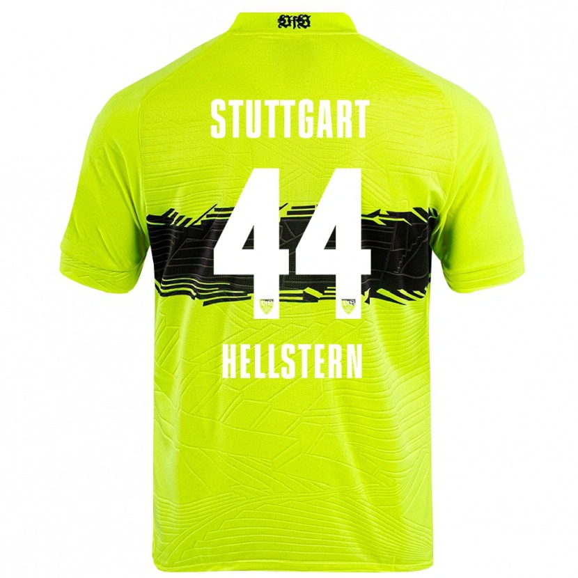 Danxen Kinder Florian Hellstern #44 Trikot Grün Gelb Schwarz Torwarttrikot 2025/26