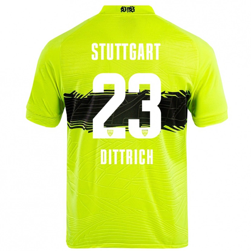 Danxen Kinder Robin Dittrich #23 Trikot Grün Gelb Schwarz Torwarttrikot 2025/26