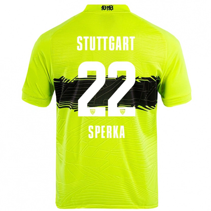 Danxen Kinder Bastian Sperka #22 Trikot Grün Gelb Schwarz Torwarttrikot 2025/26