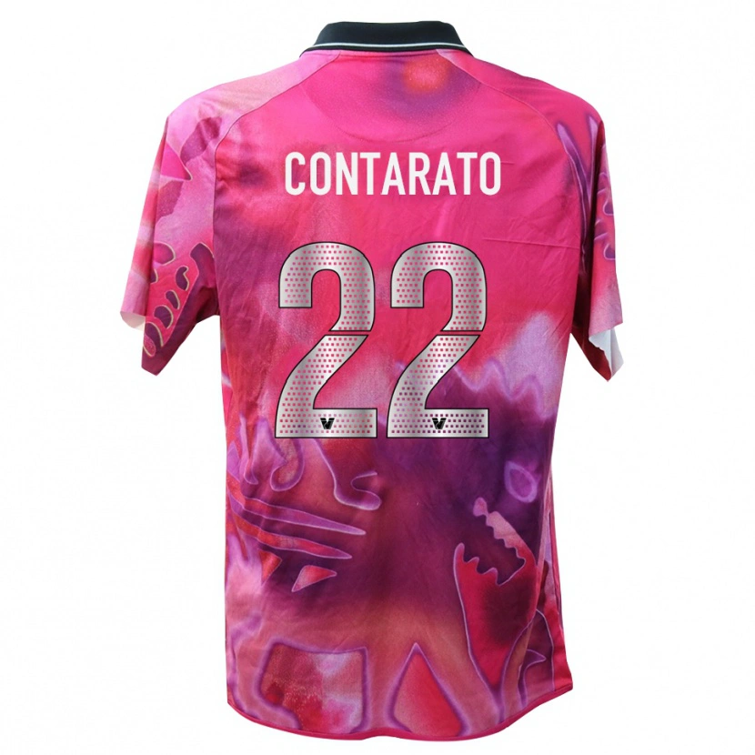 Danxen Kinder Ettore Contarato #22 Trikot Tiefes Pink Torwarttrikot 2025/26