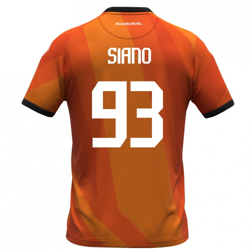Danxen Kinder Alessandro Siano #93 Trikot Koralle Weiß Schwarz Torwarttrikot 2025/26