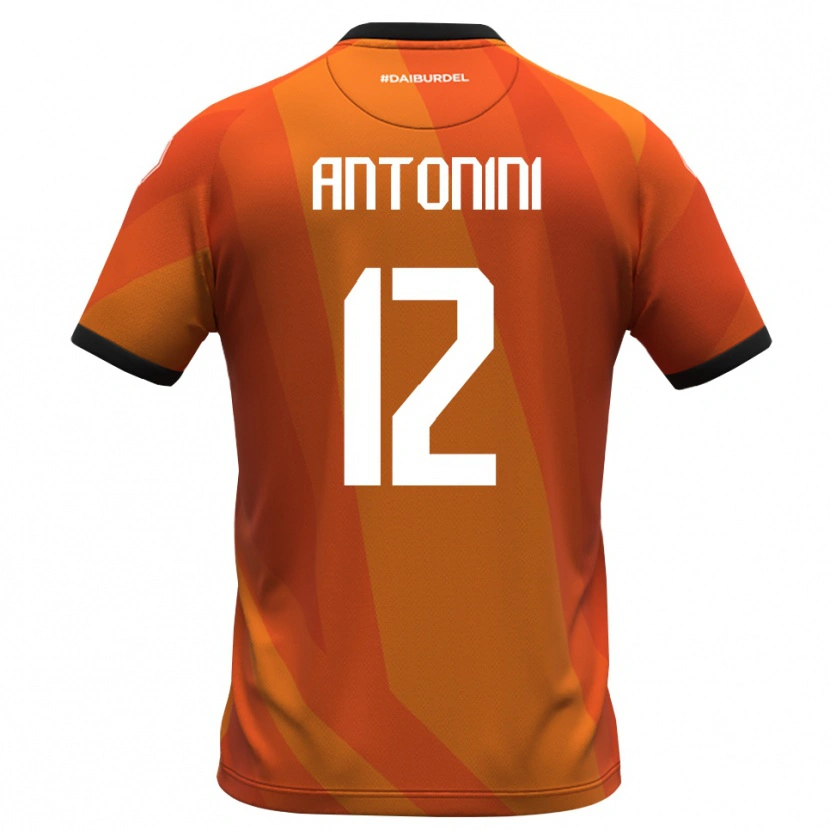 Danxen Kinder Francesco Antonini #12 Trikot Koralle Weiß Schwarz Torwarttrikot 2025/26