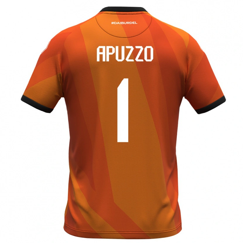 Danxen Kinder Davide Apuzzo #1 Trikot Koralle Weiß Schwarz Torwarttrikot 2025/26