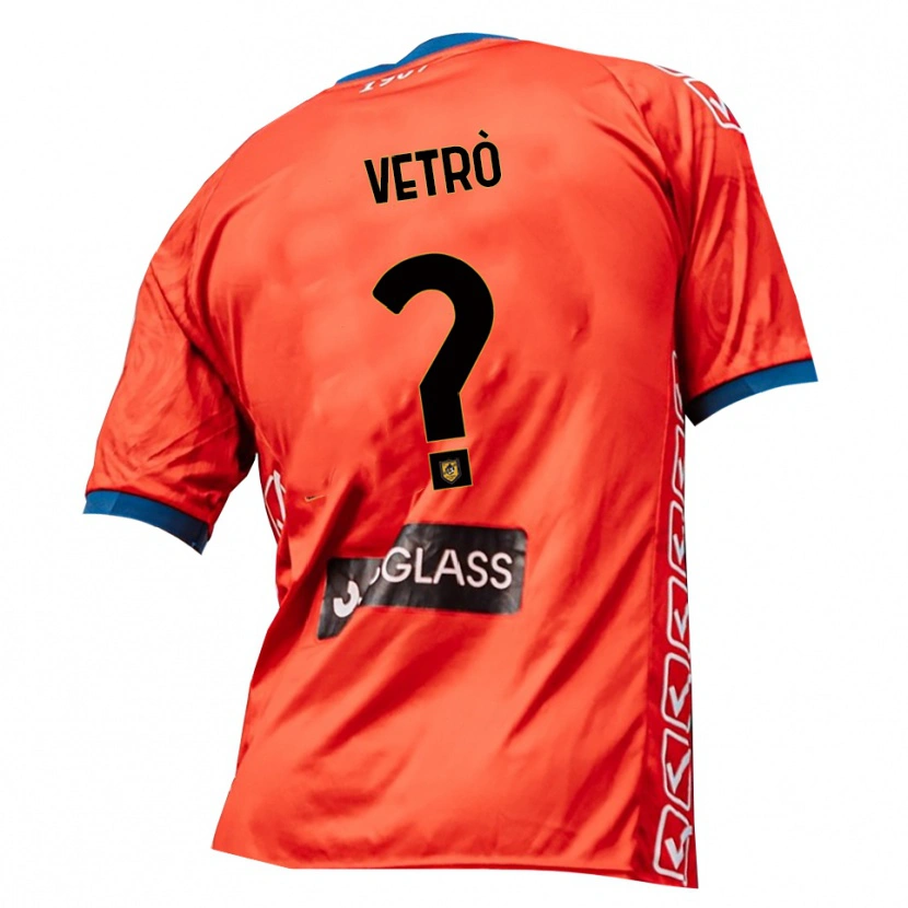 Danxen Kinder Antonio Vetrò #0 Trikot Rot Orange Torwarttrikot 2025/26