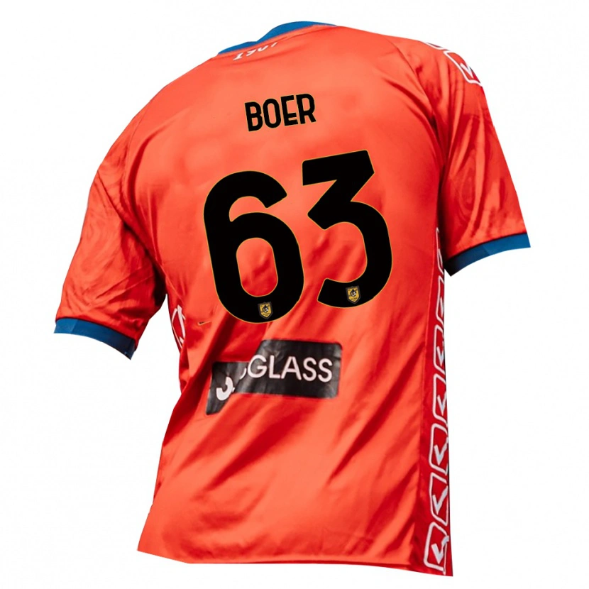Danxen Kinder Pietro Boer #63 Trikot Rot Orange Torwarttrikot 2025/26