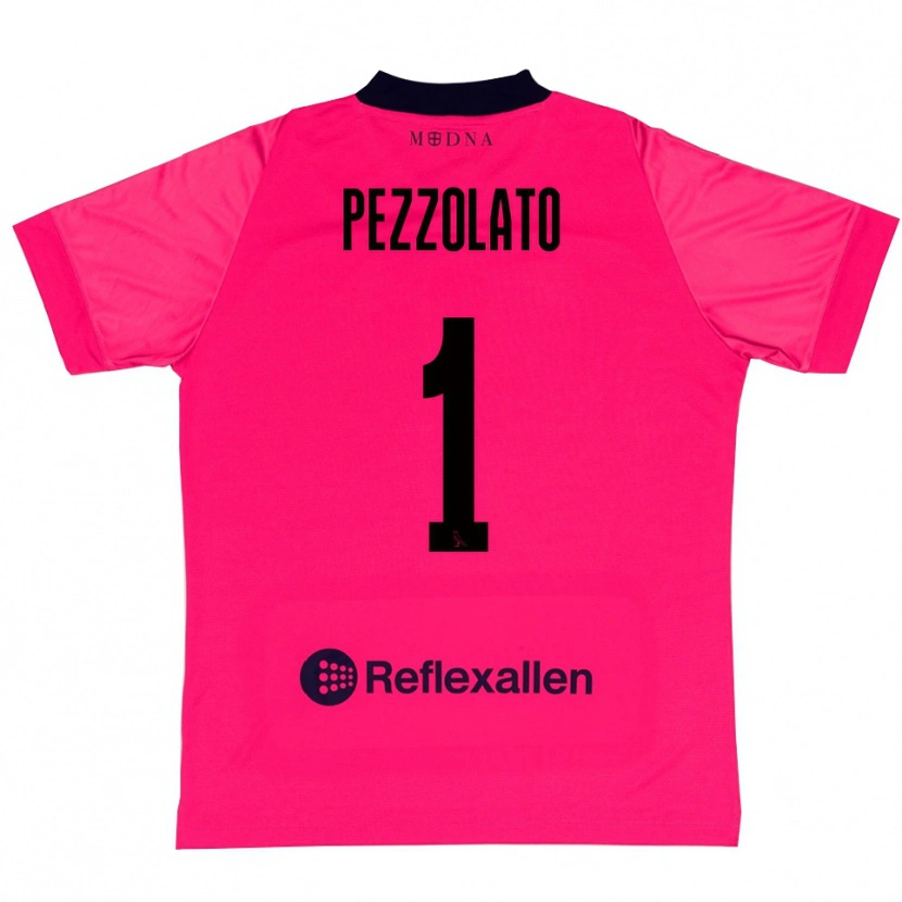 Danxen Kinder Michele Pezzolato #1 Trikot Tiefrosa Schwarz Torwarttrikot 2025/26