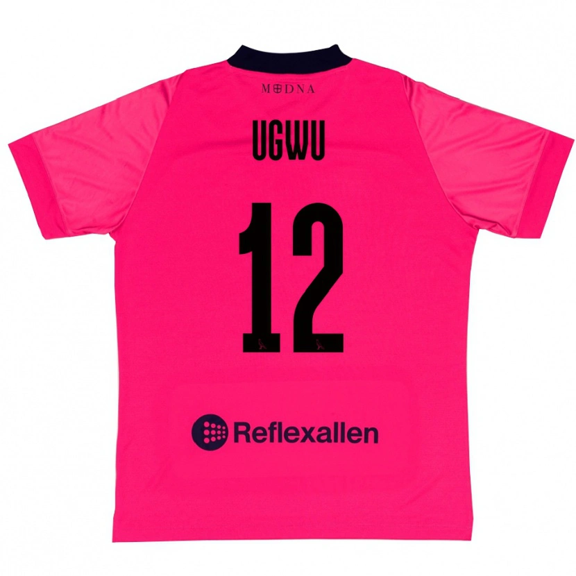 Danxen Kinder Ferdinand Ugwu #12 Trikot Tiefrosa Schwarz Torwarttrikot 2025/26