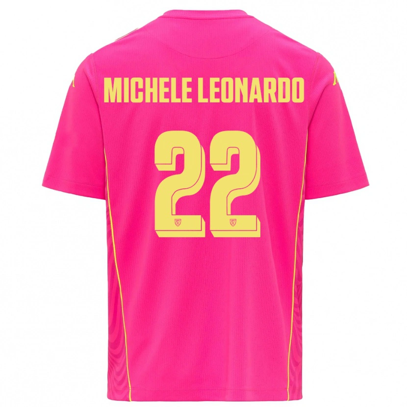 Danxen Kinder Matteo Michele Leonardo #22 Trikot Tiefes Pink Gelb Torwarttrikot 2025/26