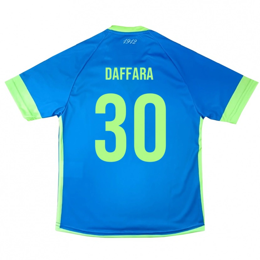 Danxen Kinder Giovanni Daffara #30 Trikot Blau Grün Gelb Torwarttrikot 2025/26