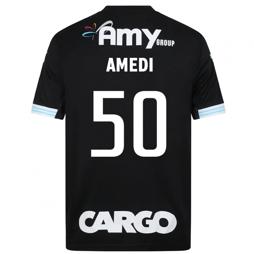 Danxen Kinder Roie Amedi #50 Trikot Schwarz Weiß Torwarttrikot 2025/26