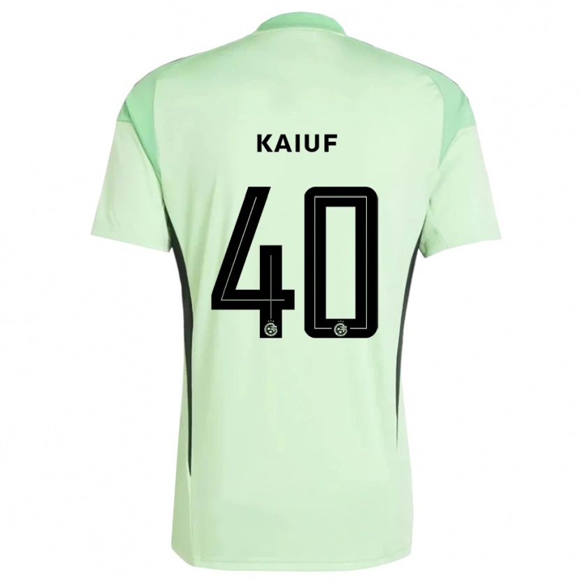 Danxen Kinder Sharif Kaiuf #40 Trikot Hellgrün Schwarz Torwarttrikot 2025/26