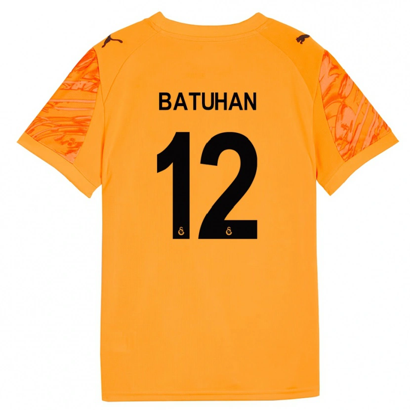 Danxen Kinder Batuhan Şen #12 Trikot Dunkles Orange Schwarz Torwarttrikot 2025/26
