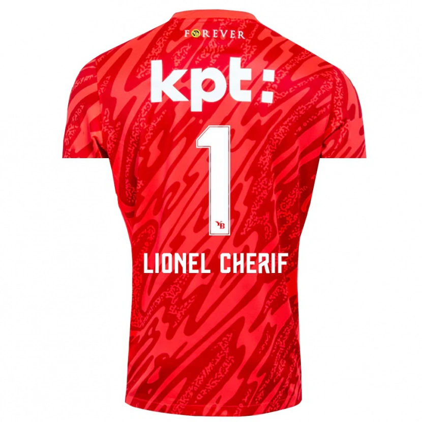 Danxen Kinder Kader Cherif #1 Trikot Rot Weiß Torwarttrikot 2025/26