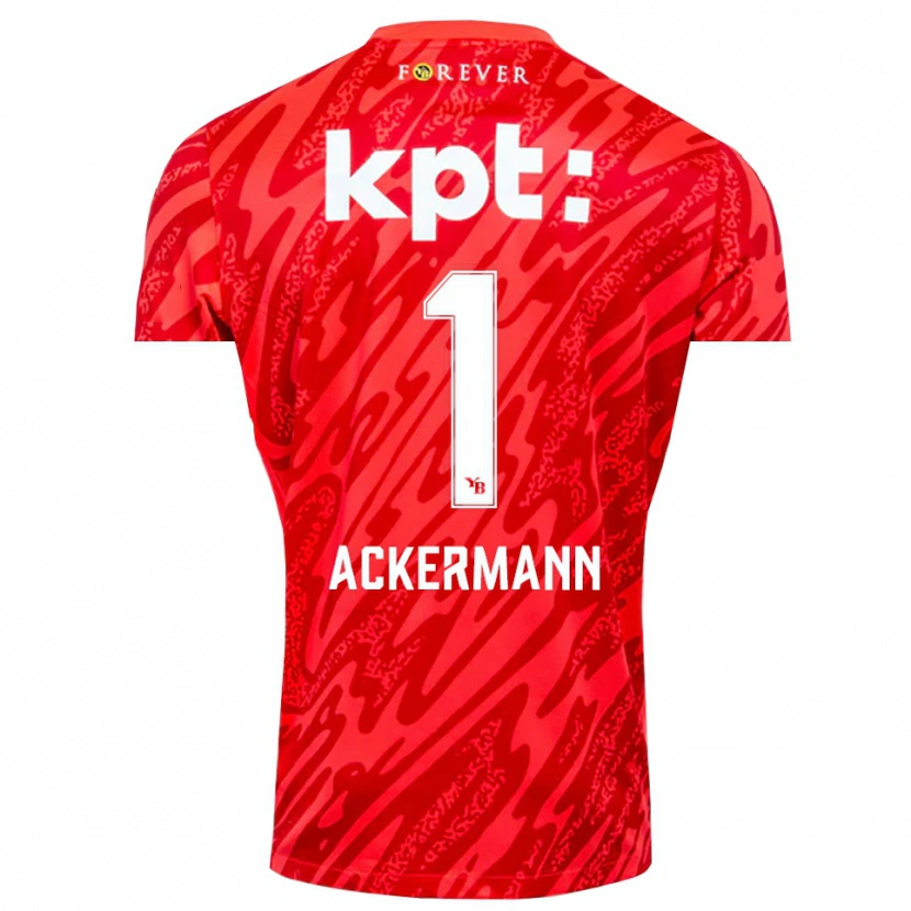 Danxen Kinder Jara Ackermann #1 Trikot Rot Weiß Torwarttrikot 2025/26