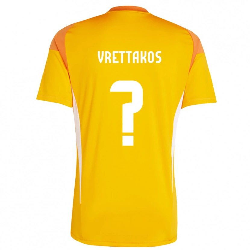 Danxen Kinder Georgios Vrettakos #0 Trikot Orange Weiß Torwarttrikot 2025/26