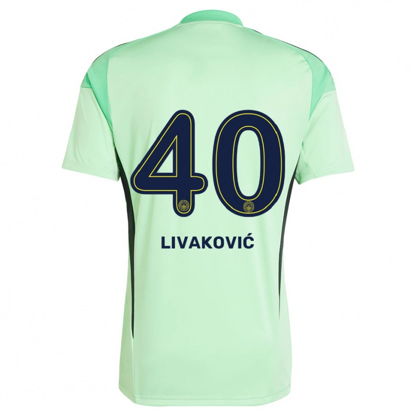 Danxen Kinder Dominik Livakovic #40 Trikot Hellgrün Schwarz Torwarttrikot 2025/26
