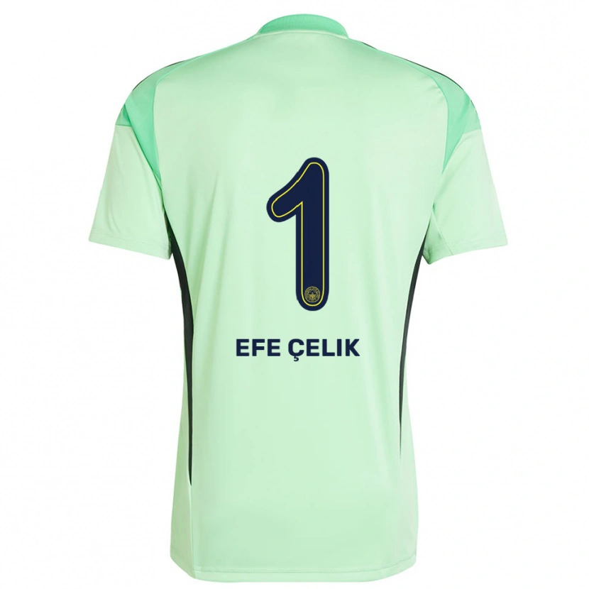 Danxen Kinder Mehmet Efe Çelik #1 Trikot Hellgrün Schwarz Torwarttrikot 2025/26