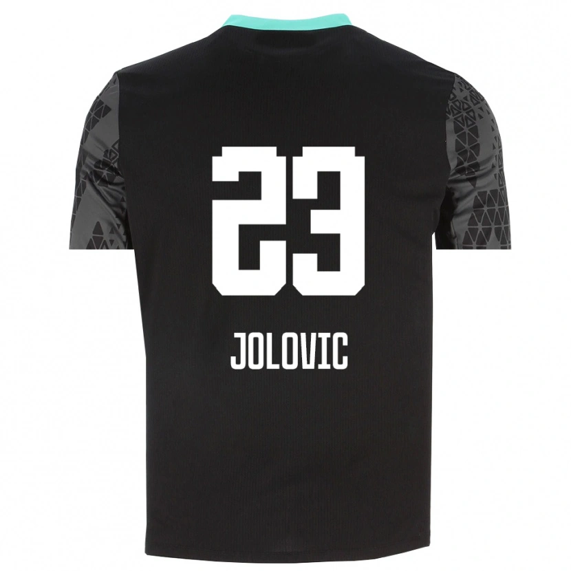 Danxen Kinder Bogdan Jolovic #23 Trikot Dunkelgrau Schwarz Torwarttrikot 2025/26