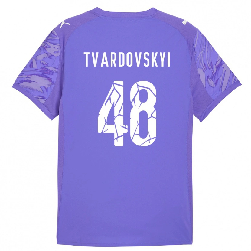Danxen Kinder Denys Tvardovskyi #48 Trikot Flieder Lila Torwarttrikot 2025/26