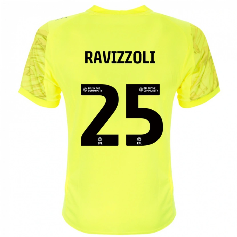 Danxen Kinder Franco Ravizzoli #25 Trikot Gelb Schwarz Torwarttrikot 2025/26