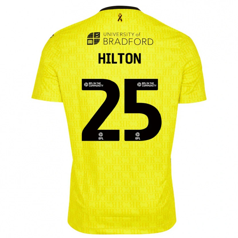 Danxen Kinder Joe Hilton #25 Trikot Gelb Schwarz Torwarttrikot 2025/26