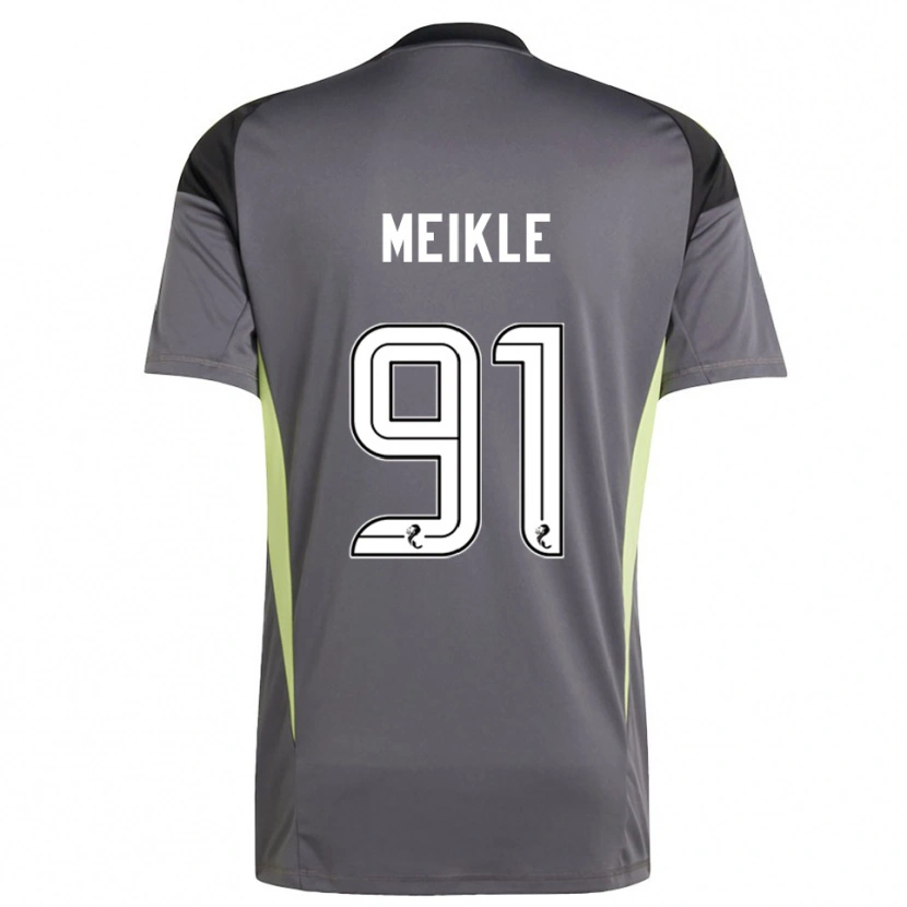 Danxen Kinder Jamie Meikle #91 Trikot Grau Weiß Torwarttrikot 2025/26