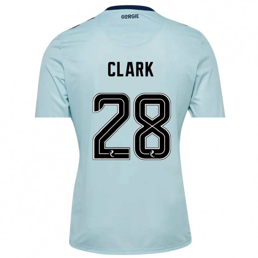 Danxen Kinder Zander Clark #28 Trikot Hellblau Schwarz Torwarttrikot 2025/26