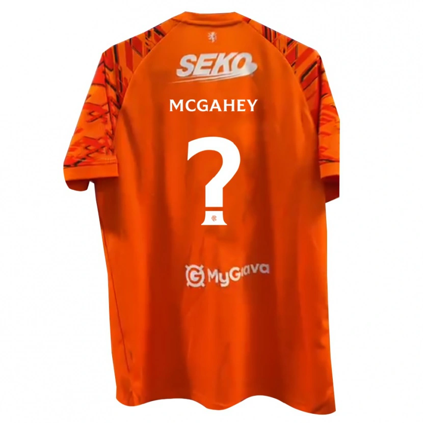 Danxen Kinder Lewis McGahey #0 Trikot Orange Weiß Torwarttrikot 2025/26