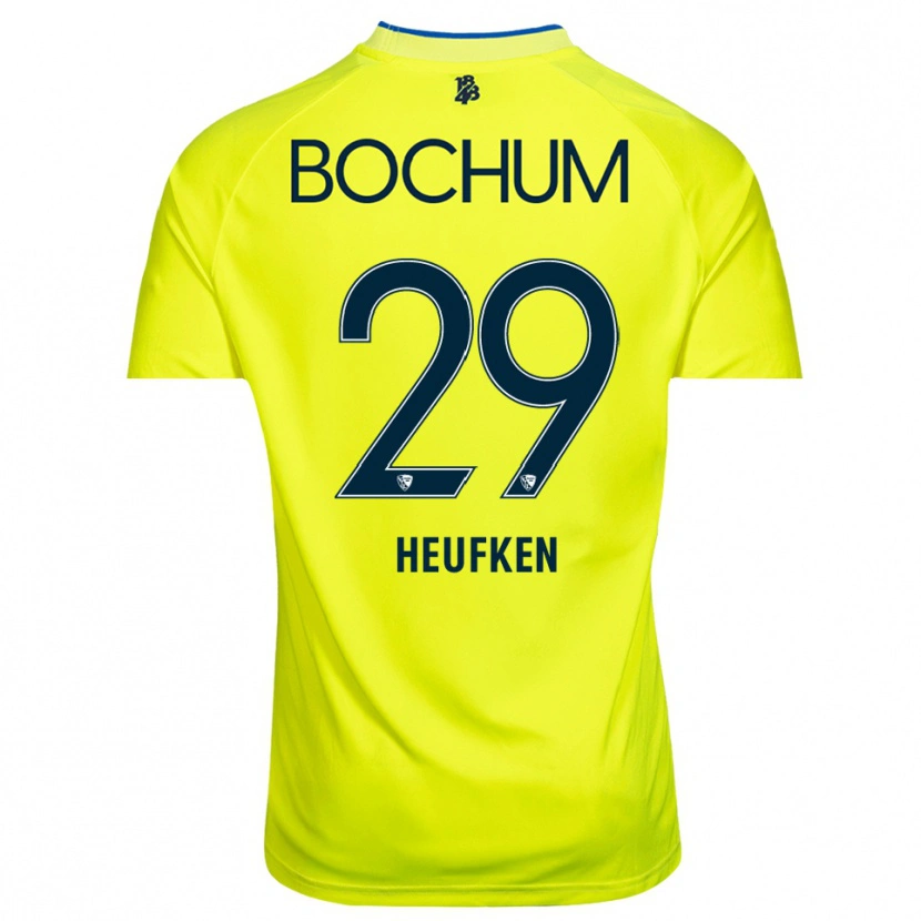 Danxen Kinder Jeremias Heufken #29 Trikot Gelb Grün Torwarttrikot 2025/26