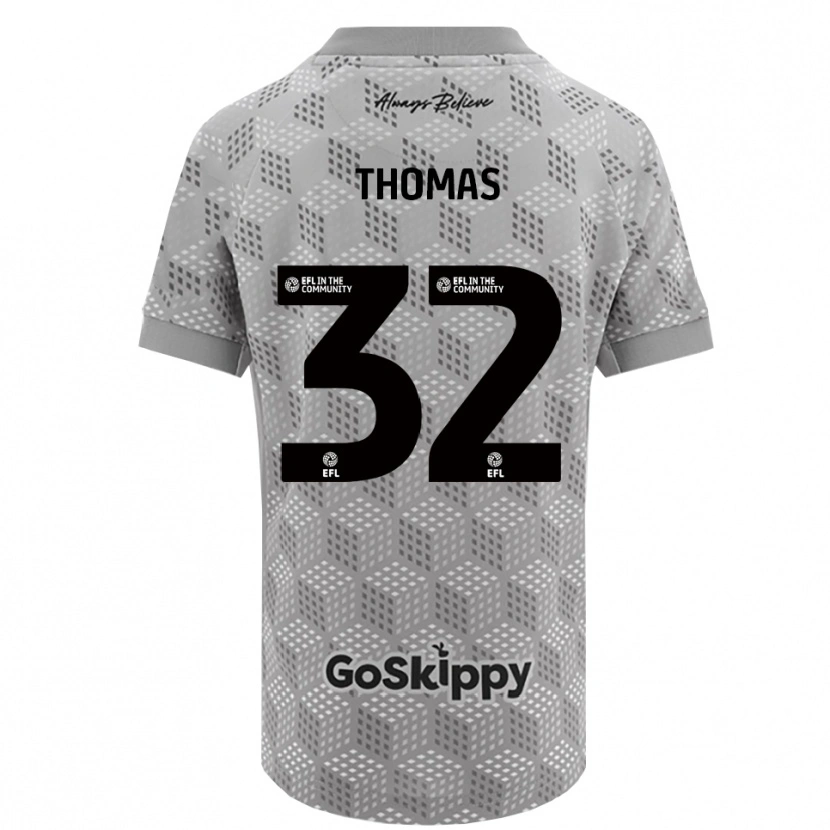 Danxen Kinder Lewis Thomas #32 Trikot Schwarz Grau Torwarttrikot 2025/26