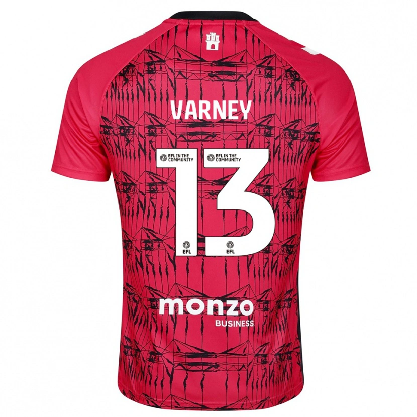 Danxen Kinder Oscar Varney #13 Trikot Rot Weiß Torwarttrikot 2025/26