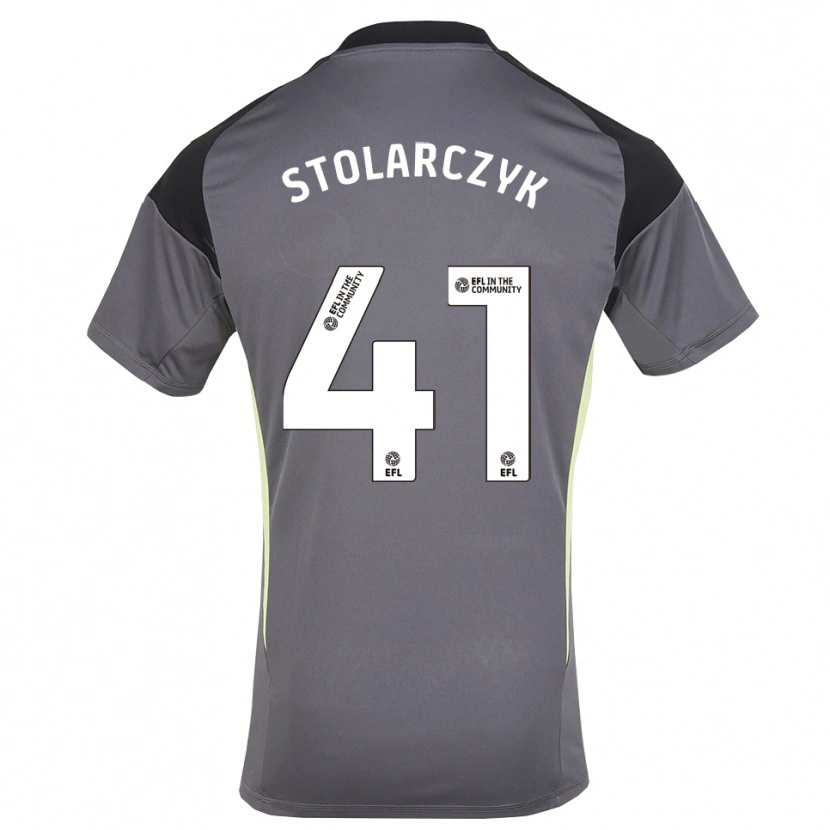 Danxen Kinder Jakub Stolarczyk #41 Trikot Grau Weiß Torwarttrikot 2025/26