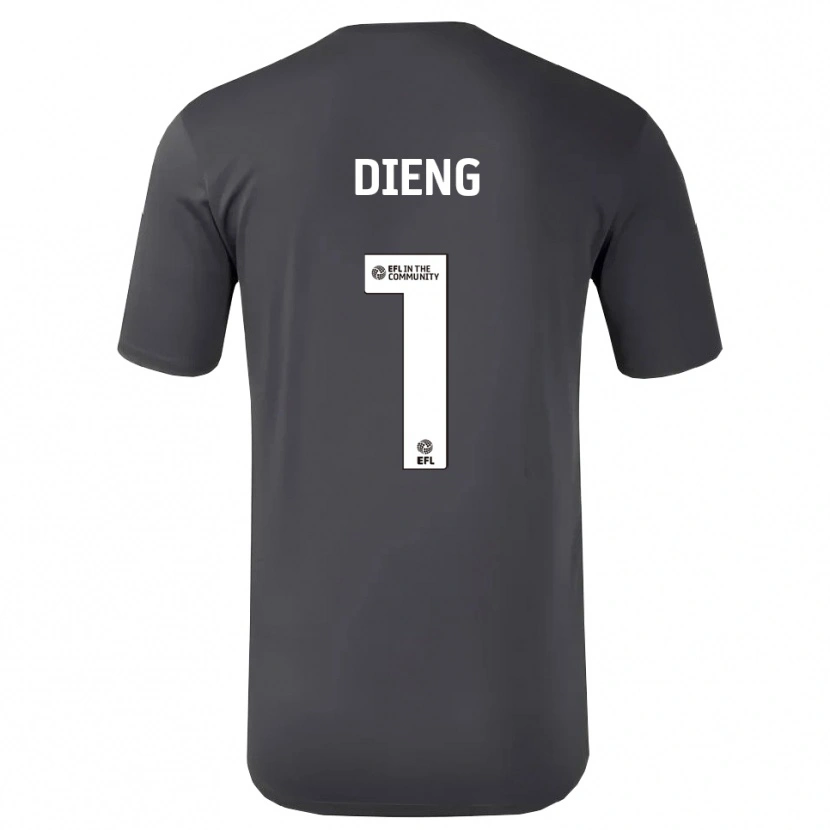 Danxen Kinder Seny Dieng #1 Trikot Schwarz Weiß Torwarttrikot 2025/26