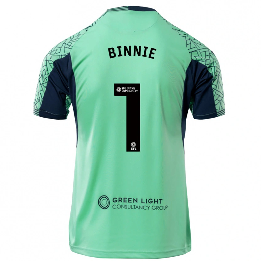 Danxen Kinder Ethan Binnie #1 Trikot Aqua Schwarz Torwarttrikot 2025/26