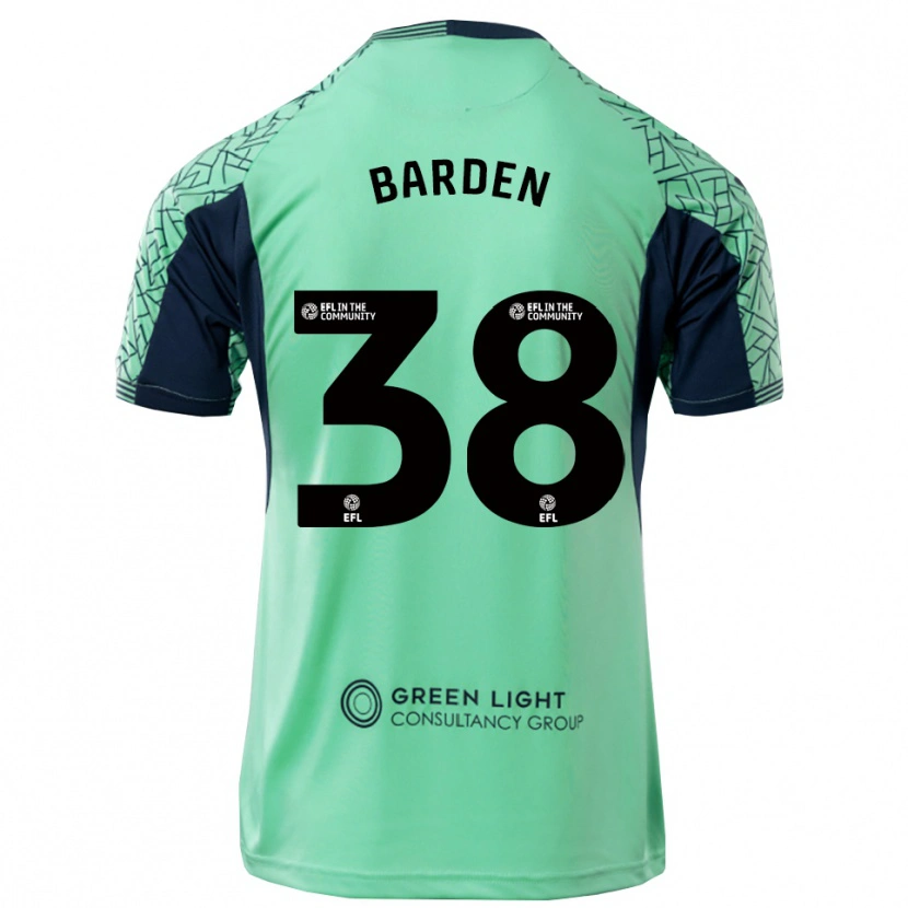 Danxen Kinder Daniel Barden #38 Trikot Aqua Schwarz Torwarttrikot 2025/26