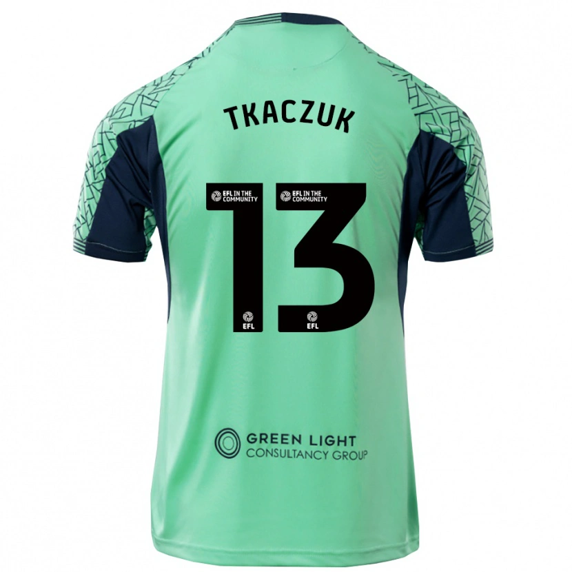 Danxen Kinder Nikodem Tkaczuk #13 Trikot Aqua Schwarz Torwarttrikot 2025/26