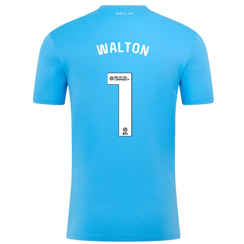 Danxen Kinder Jack Walton #1 Trikot Blau Weiß Torwarttrikot 2025/26