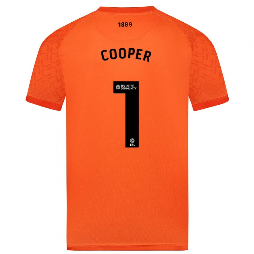 Danxen Kinder Michael Cooper #1 Trikot Orange Schwarz Torwarttrikot 2025/26