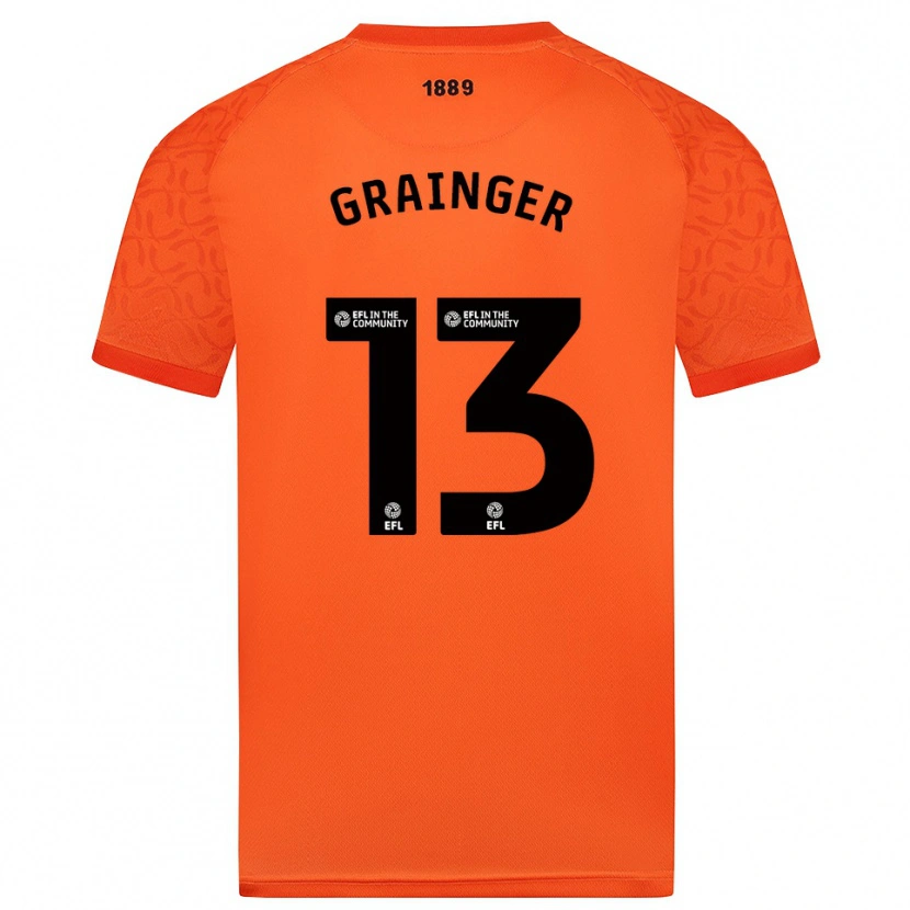 Danxen Kinder Benjamin Grainger #13 Trikot Orange Schwarz Torwarttrikot 2025/26