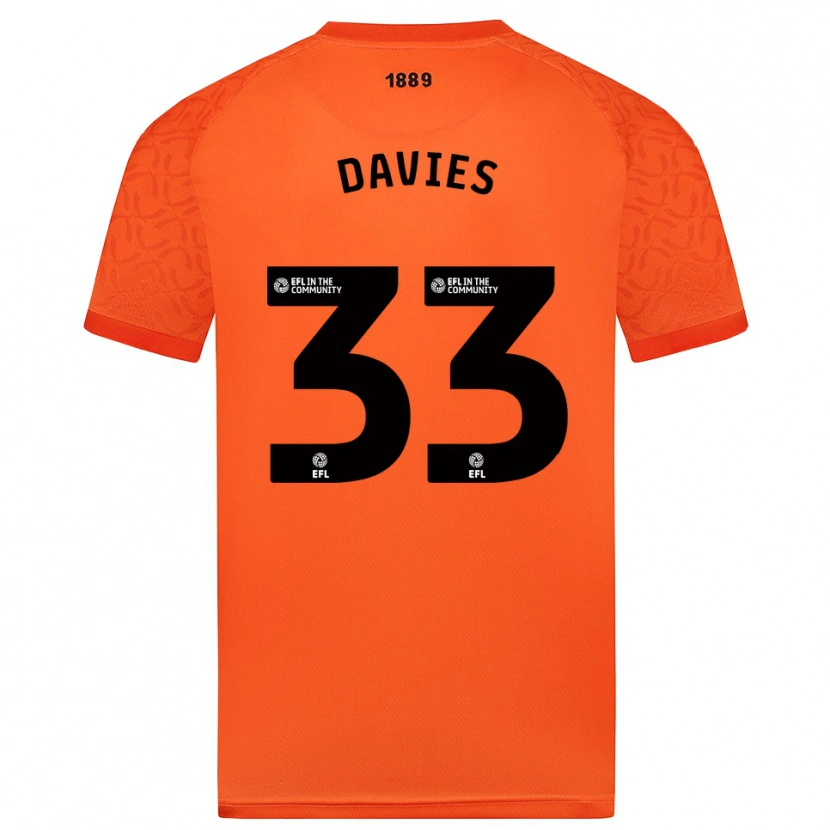 Danxen Kinder Bethan Davies #33 Trikot Orange Schwarz Torwarttrikot 2025/26