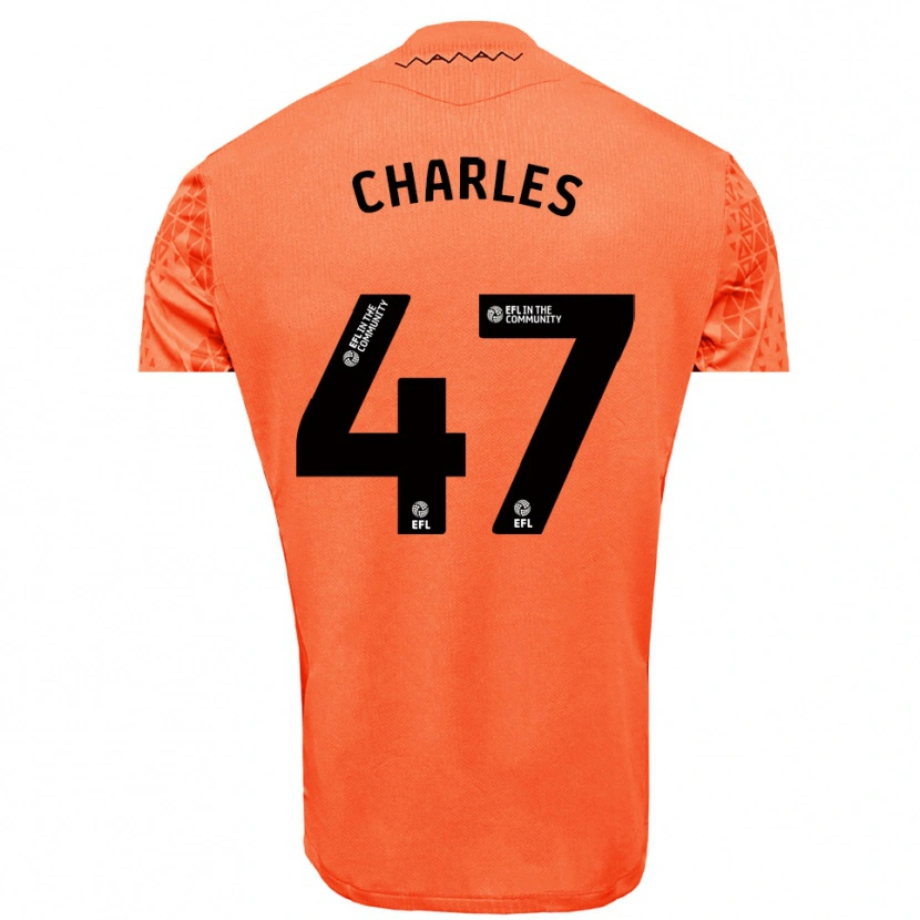 Danxen Kinder Pierce Charles #47 Trikot Orange Schwarz Torwarttrikot 2025/26