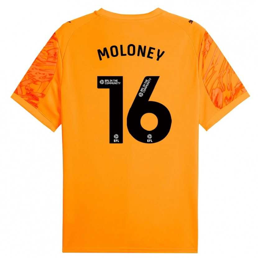 Danxen Kinder George Moloney #16 Trikot Orange Schwarz Torwarttrikot 2025/26