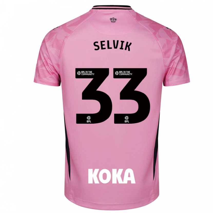 Danxen Kinder Egil Selvik #33 Trikot Hellpink Schwarz Torwarttrikot 2025/26
