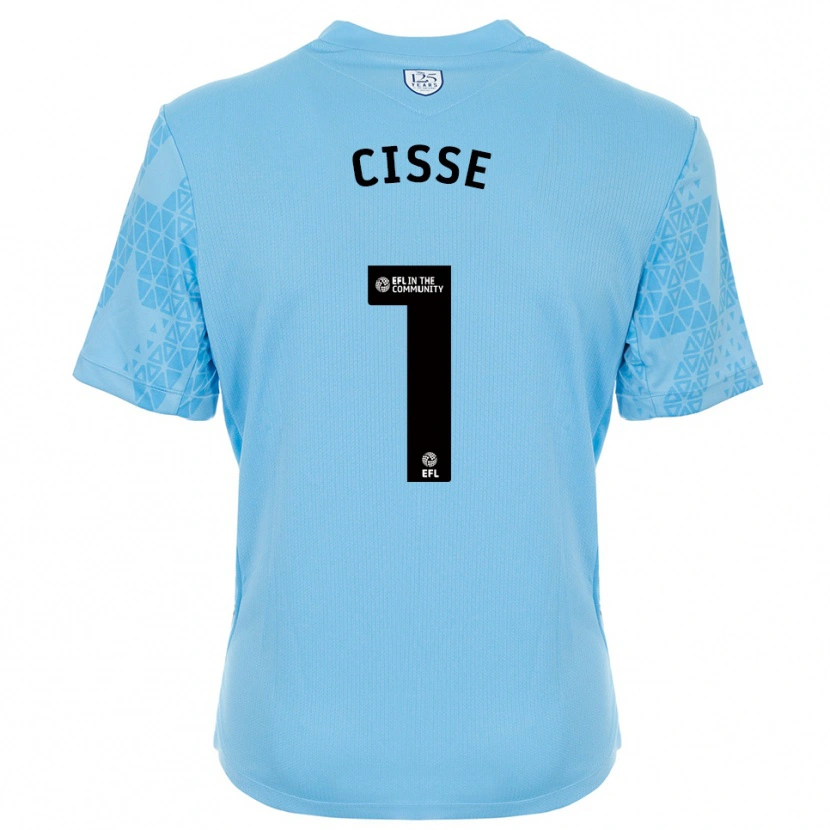Danxen Kinder Ben Cisse #1 Trikot Himmelblau Schwarz Torwarttrikot 2025/26