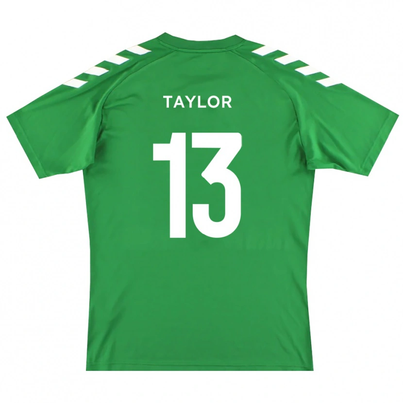 Danxen Kinder Sam Taylor #13 Trikot Grün Weiß Torwarttrikot 2025/26